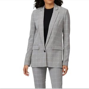 Brochu Walker Plaid Boyfriend Blazer